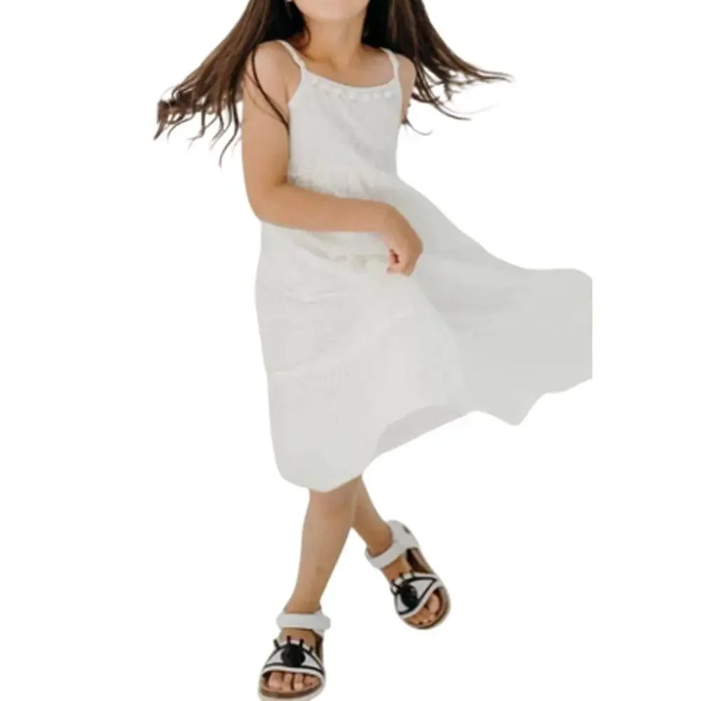 Boxbo Galaxy Eyes White Sandal Black Accent Kids Wistiti